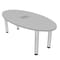 Skutchi Designs 33.5 in W, 59.5 in L, 29 in H, Engineered Wood Top, Grey H-OVL-3460-PT-01-EL - alternate 1
